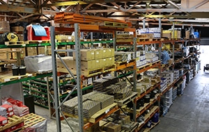 truck parts in warehouse